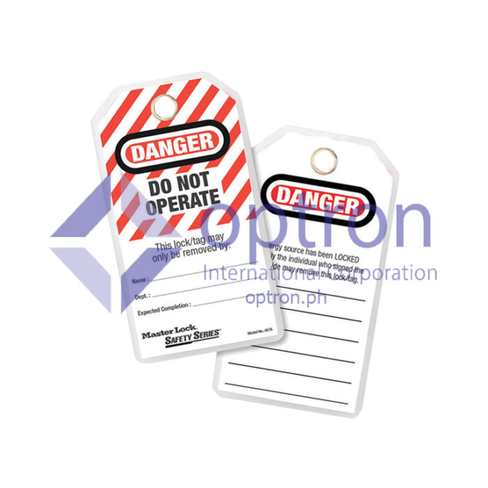 Lockout Tags – Danger Do Not Operate - Optron